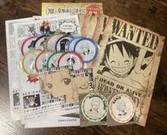 麦わらの一味 手配書 ONE PIECE展 ビブルカード コースター セット 