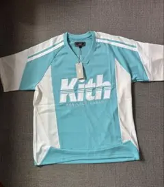 KITH キス メッシュ Vネック Tシャツ ジャージ ロゴ バイカラー - メルカリ
