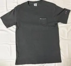 Champion ポケットTシャツ グレー ダークグレー