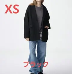 GU コージーメルトンハーフコート ブラック XS 新品タグ付き