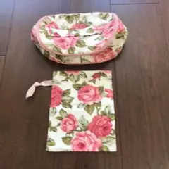 ローラアシュレイ 化粧ポーチ大小2個セット