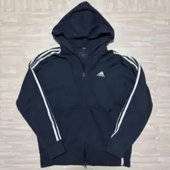 adidas ジップアップパーカー ネイビー y2k swag 平成