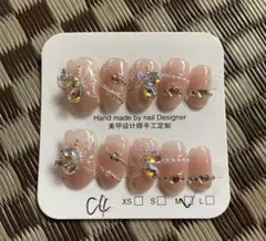 ネイルチップ ☆ショートオーバルMサイズ☆ バタフライデザインのサムネイル