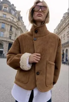 公式ZARA ザラ リバーシブルダブルフェイスジャケットMサイズ 新品