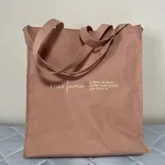 ピンク トートバッグ サーモンピンク遠征バッグうちわ入れ