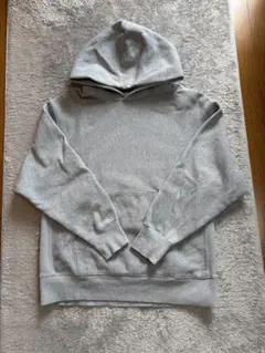 無地 裏起毛 プルオーバーパーカー グレー L