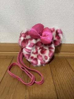【即決あり‼️】ディズニー　ミニーちゃん　ポーチ　ポシェット　ヒョウ柄