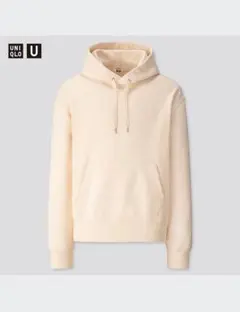 ワイドフィットスウェットプルパーカ UNIQLO U ナチュラル ベージュ