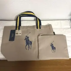 ポロラルフローレン トートバッグ(ポーチ付き)