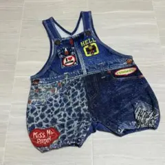 ヒステリックミニ　«70-80» 豹柄 ライクア サロペット オーバーオール