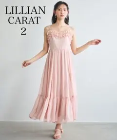 LILLIAN CARAT リリアンカラット フリルデザインキャミワンピース