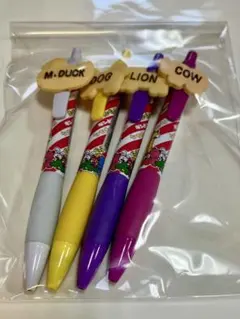 たべっ子どうぶつボールペン4本セット