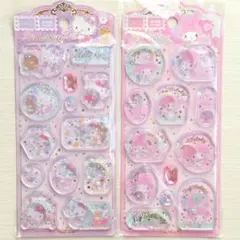 ウォーターシール　水入りシール　サンリオ　ハローキティ　マイメロディ　２枚