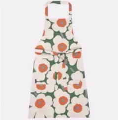 新品未使用　マリメッコ ウニッコ エプロン　　グリーン　オレンジ