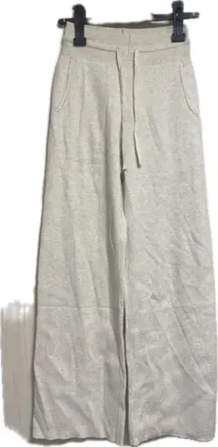 ウォッシャブルニットリブパンツ