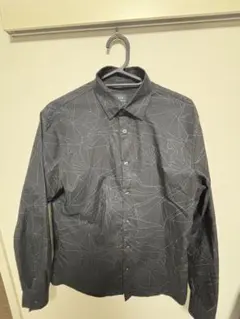 A|X ARMANI EXCHANGE 総柄シャツ ブラック 長袖 XSのサムネイル