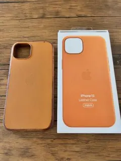 iPhone 13 レザーケース オレンジのサムネイル
