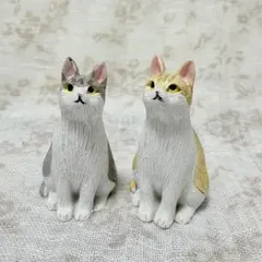 猫 オブジェ インテリア 各￥110-税込•計3点 ナチュラルキッチン