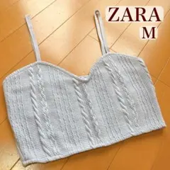 ZARA ビスチェ ライトブルー Mサイズのサムネイル