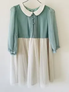 レイカズン 美品 レディース ミントグリーン レース ワンピース フリーサイズ