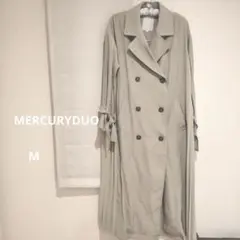 未使用 カーキ ダブルブレスト ロングコート