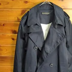トレンチコート　ロングコート　ポンパドール pompadour　アウター　黒　Ⅿ