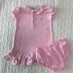 ラルフローレン　半袖ポロワンピース　ピンク ８０８５