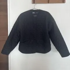 【中古】zara ハート　キルティングジャケット　xs