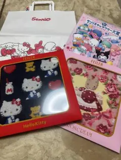 ♡おまけ付♡ フェイラー サンリオ ハンカチ キティ マロンクリーム