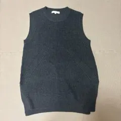 ニットベスト チャコールグレー Mサイズのサムネイル
