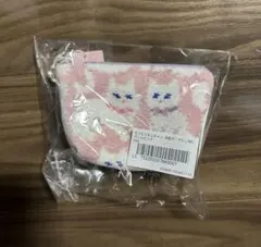 ラブラリーバイフェイラー　舟型ポーチS モフモフネコチャン