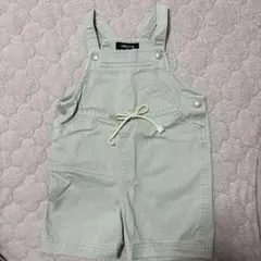 COMME CA ISM ショートオーバーオール 90cm ベージュ