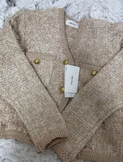 Mila Owen ニットツイードショートジャケット（タグなし）