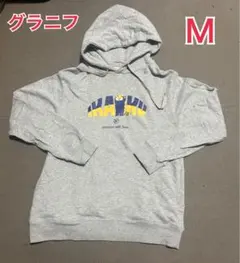 graniph グラニフ パーカー IKAKU イカク グレー M