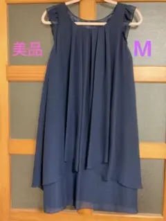 美品　フェルゥ　Feroux M ワンピース　ドレス　2 ネイビー　パーティ