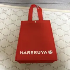 晴れる屋 HARERUYA トートバッグ 赤 トレカ ショップバッグ