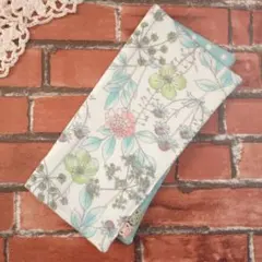 【ガーゼハンカチ】water flower(グリーン)