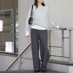 JOURNAL STANDARD ウールライクストレッチワイドパンツ