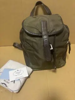 プラダ　リュック　ナイロン/カーフ