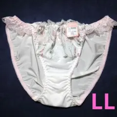 U077 トリコットショーツ LL レディース パンティー レース 白のサムネイル