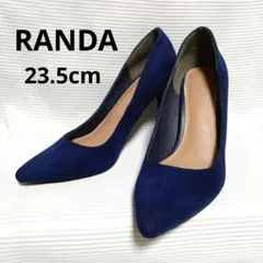 RANDA パンプス ネイビー 23.5cm　スエードのサムネイル