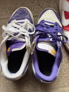 ナイキ スニーカー 紫/白 ダンク