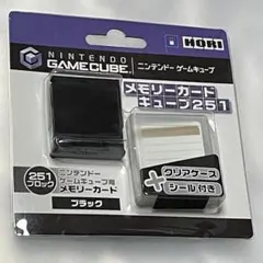 HORI メモリーカード ゲームキューブ251 ブラック クリアケース 新品
