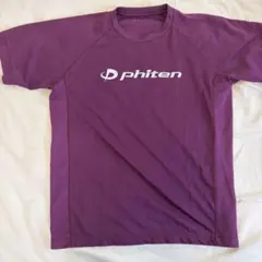 phiten 紫　パープル　Tシャツ　練習着　バレーボール　LL