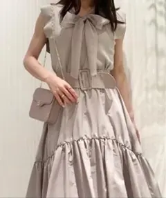 SNIDEL ボウタイニットプルオーバー