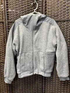 adidas フリース パーカー グレー　 サイズS