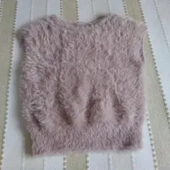 GU フェザーヤーンニットプルオーバー　PINK　 XL