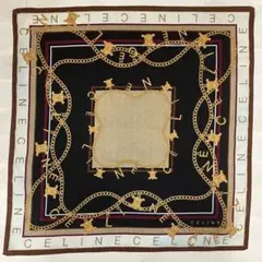 CELINE スカーフ チェーンデザイン