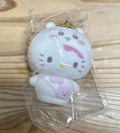 ちいかわ×サンリオ　シークレットフロッキーマスコットチャーム　ハローキティ