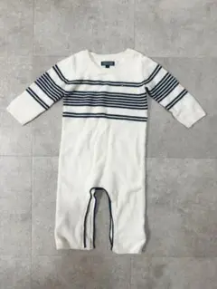 TOMMY HILFIGER ストライプニットロンパース